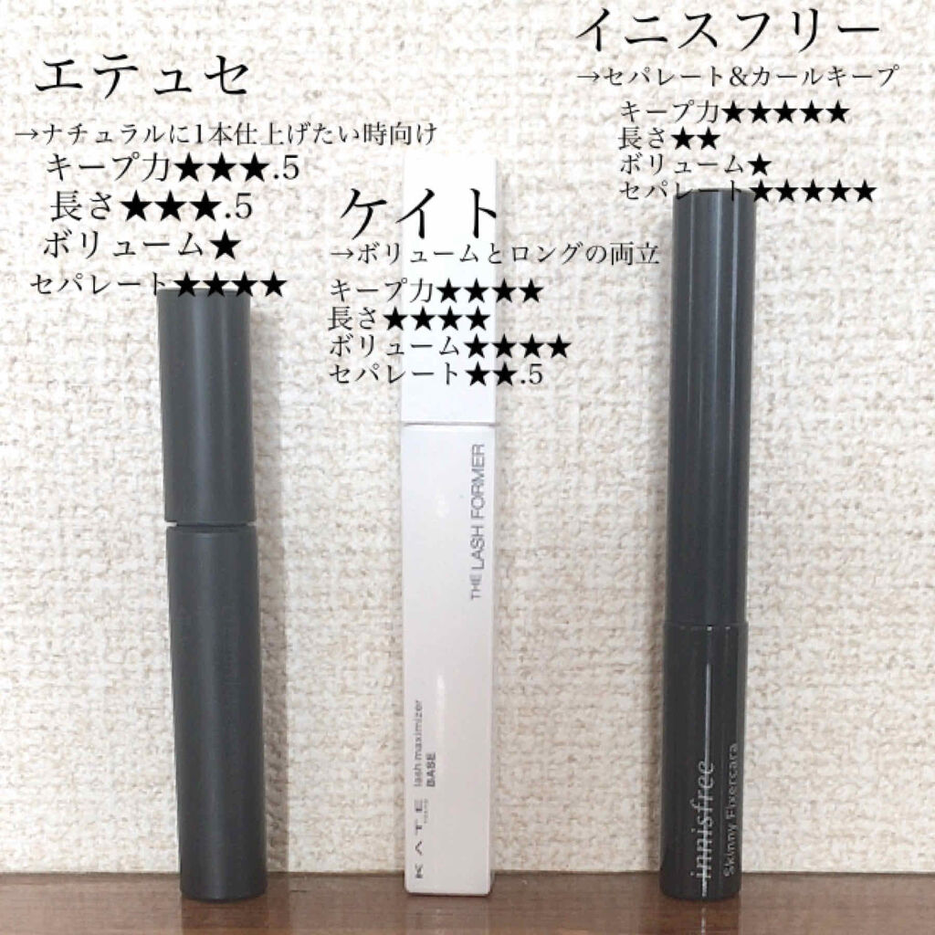 スキニー フィクサーカラ/innisfree/マスカラ下地を使ったクチコミ（3枚目）