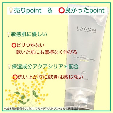 LAGOM  ジェルトゥウォーター クレンザー (MI)のクチコミ「朝時短が叶う⁉️ジェル状洗顔料はどうなのか…正直レビュー


○●--------------.....」（3枚目）