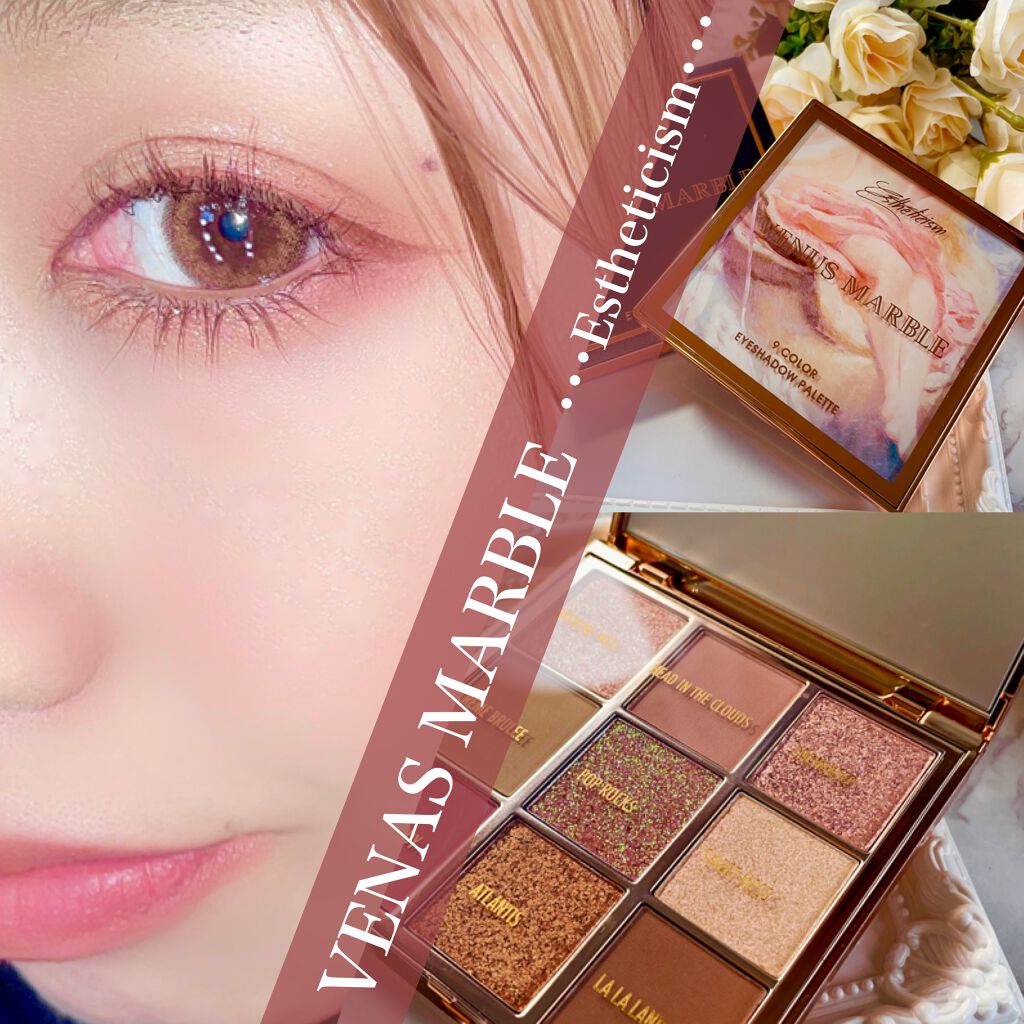VenusMarble 9色アイシャドウパレット Estheticism（エステティシズム）/Venus Marble/アイシャドウパレットを使ったクチコミ（1枚目）