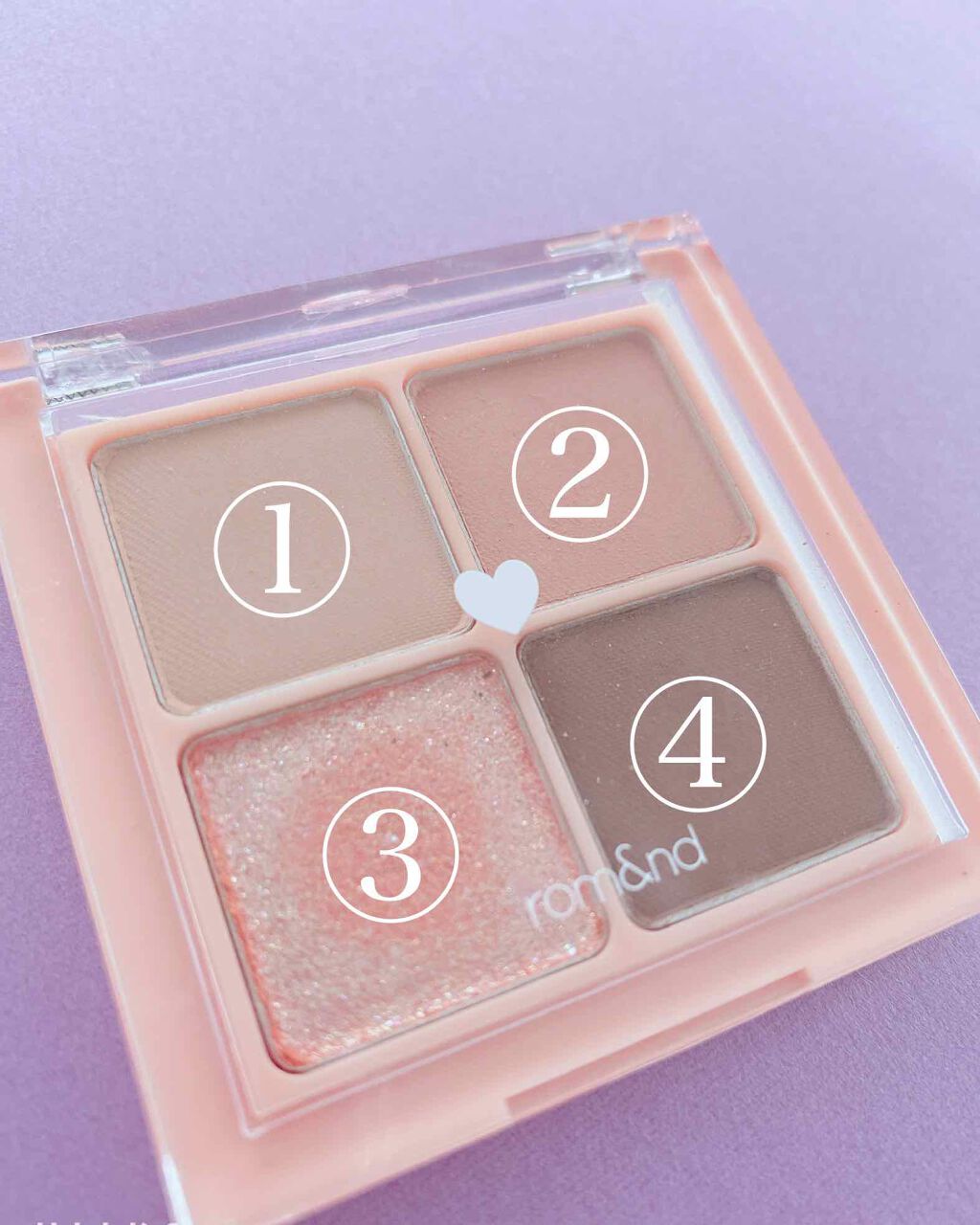 ベターザンアイズ/rom&nd/アイシャドウパレットを使ったクチコミ（2枚目）