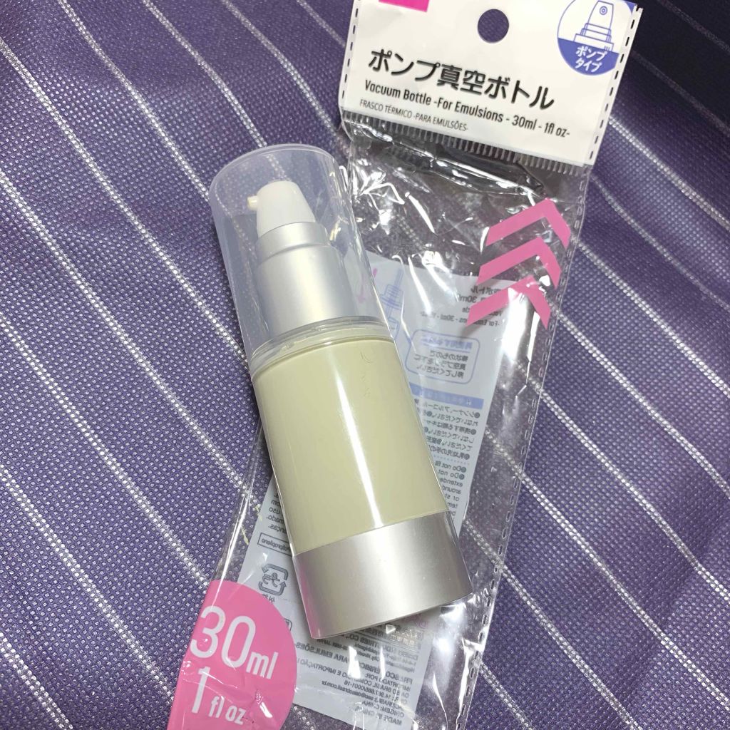 真空ボトル Daisoの口コミ 超優秀 100均で買えるおすすめコスメ ポンプ式真空ボトルダイ By わたさん 混合肌 代後半 Lips