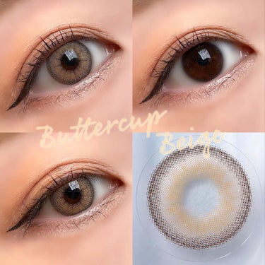 ann365lens Buttercup 1monthのクチコミ「⁡
⁡
⁡
▼高発色レンズでお人形みたいな瞳に🩰💞
【Buttercup / Beige】
⁡.....」（3枚目）