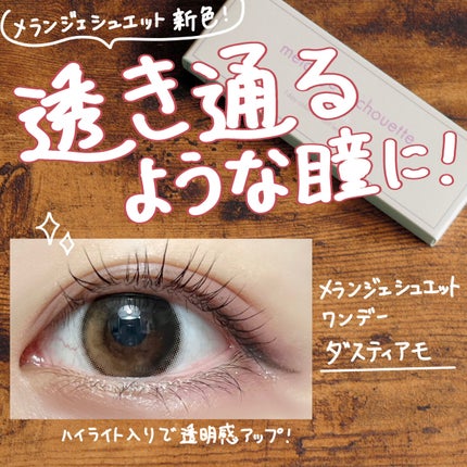 メランジェ シュエット ワンデー/melange+chouette/ワンデー(1DAY)カラコンを使ったクチコミ(1枚目)