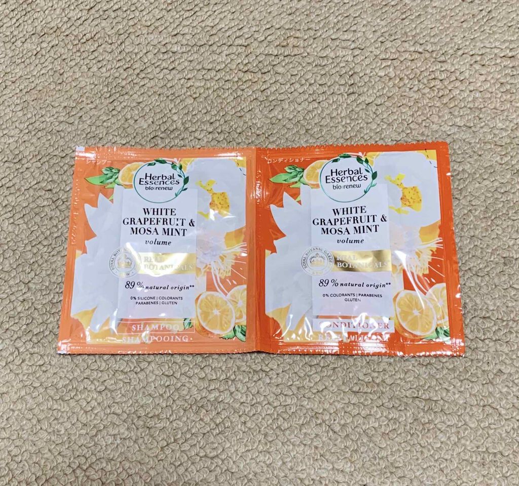 ビオリニュー ホワイトグレープフルーツ&ミント シャンプー/コンディショナー/ハーバルエッセンス/市販シャンプーを使ったクチコミ(1枚目)