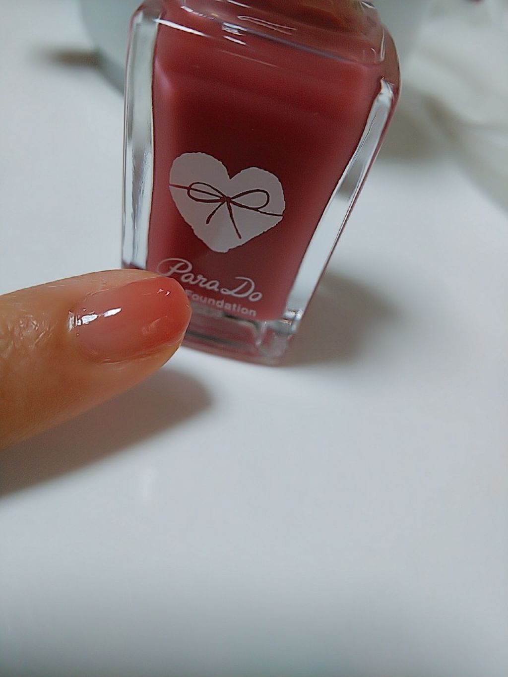 ネイルファンデーション/パラドゥ/マニキュアを使ったクチコミ（2枚目）