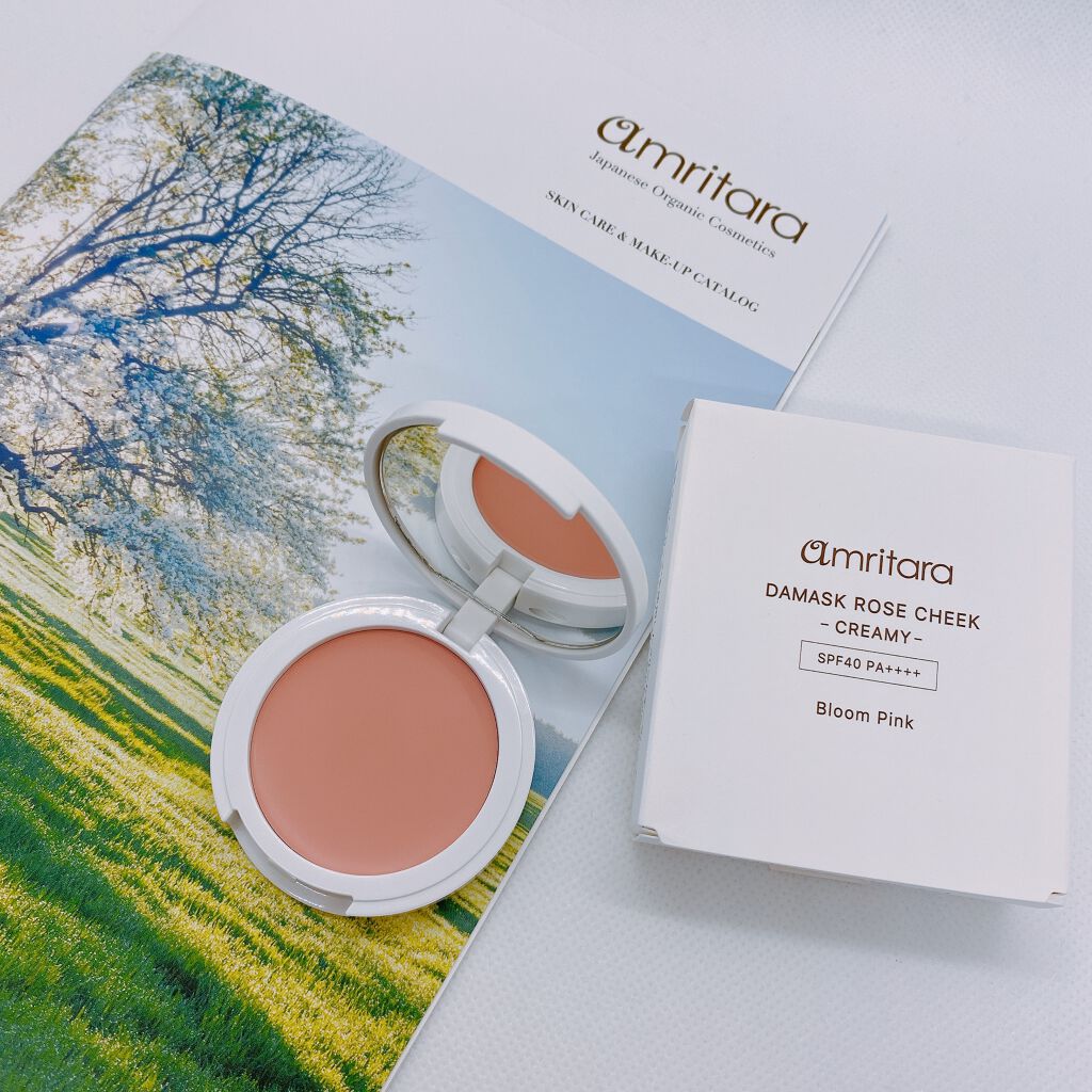 ダマスクローズ チーク［クリーミー］/AMRITARA/ジェル・クリームチークを使ったクチコミ（1枚目）