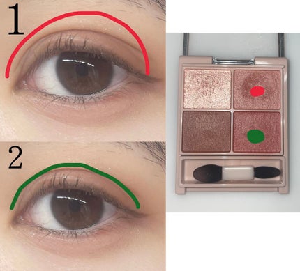 シルキースフレアイズ(マットタイプ)/キャンメイク/アイシャドウパレットを使ったクチコミ(2枚目)