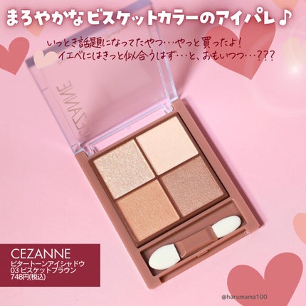 ビタートーンアイシャドウ/CEZANNE/パウダーアイシャドウを使ったクチコミ(2枚目)