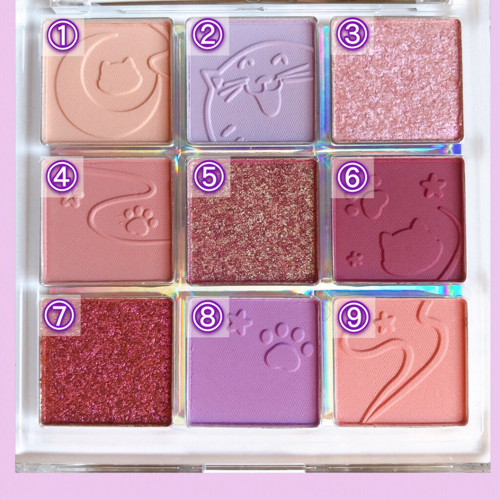 クォーツ 9色アイシャドウパレット(ドリームランドアイシャドウ) J14 タロイモクリーム/ZEESEA/アイシャドウパレットを使ったクチコミ（3枚目）