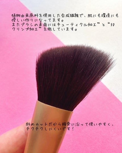 チークフィックスブラシ/Ririmew/メイクブラシを使ったクチコミ(2枚目)