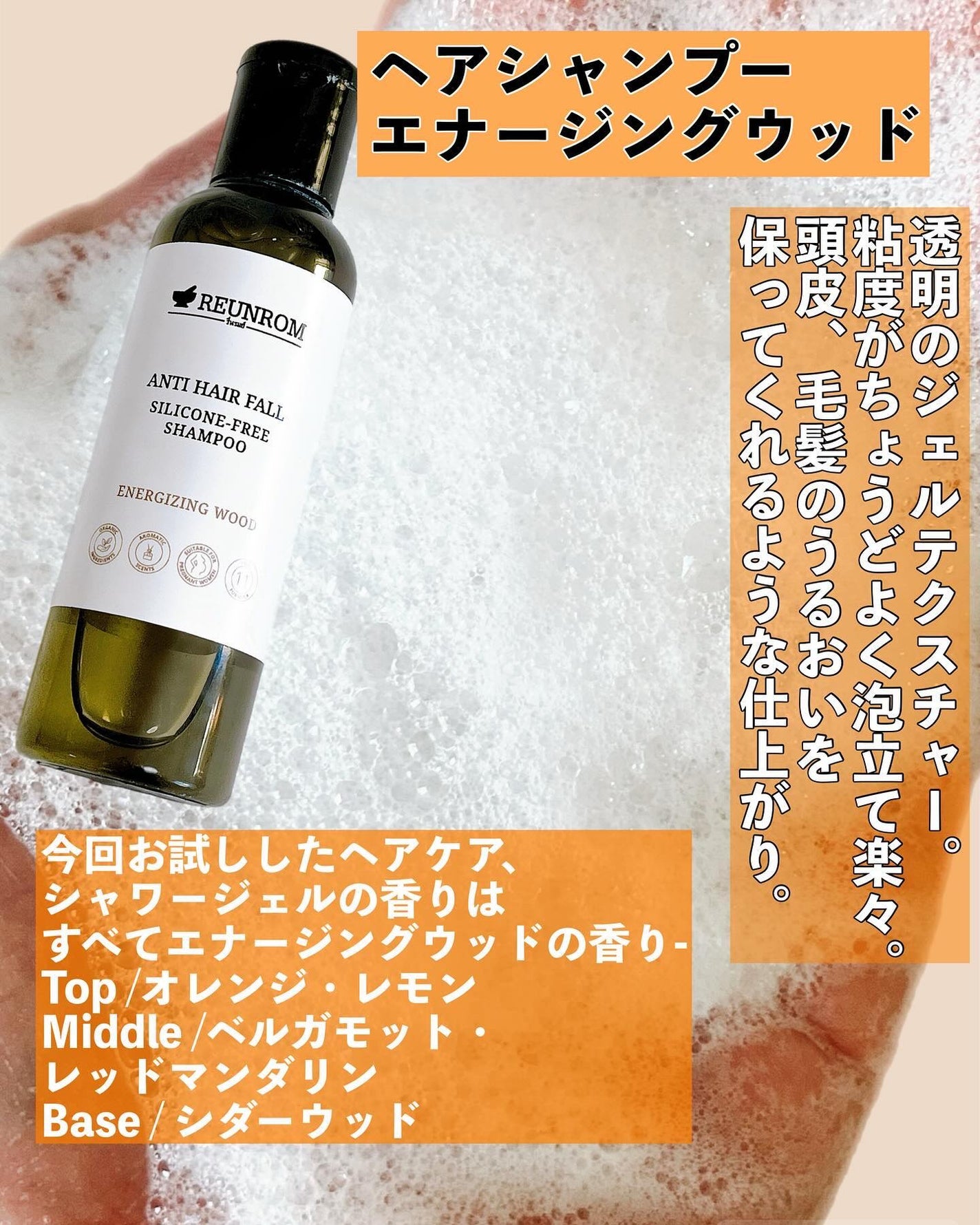 ボディ&ヘアケア トラベルセット/REUNROM/スキンケアキットを使ったクチコミ(2枚目)