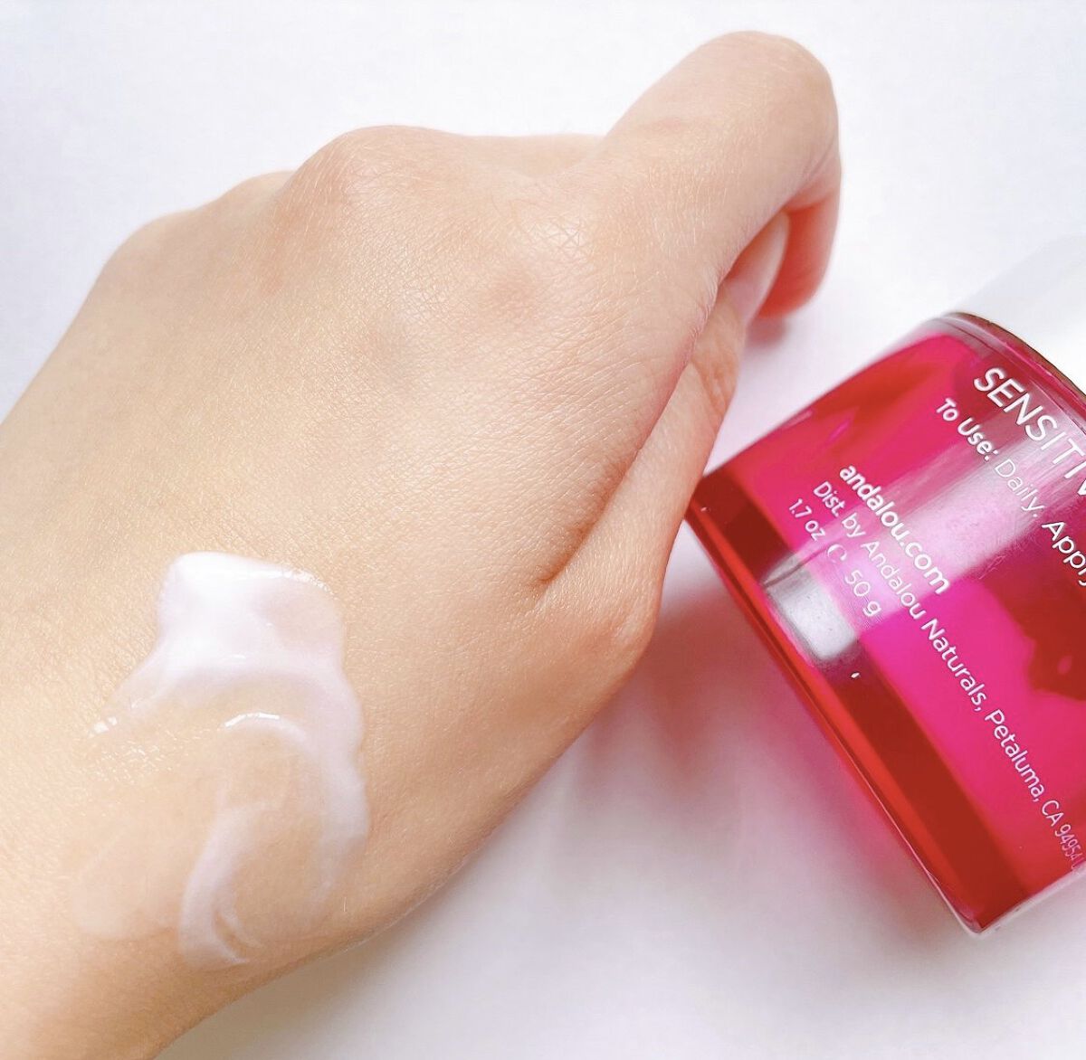 1000 Roses Daily Shade Facial Lotion SPF 18/Andalou Naturals/日焼け止め・UVケアを使ったクチコミ（2枚目）