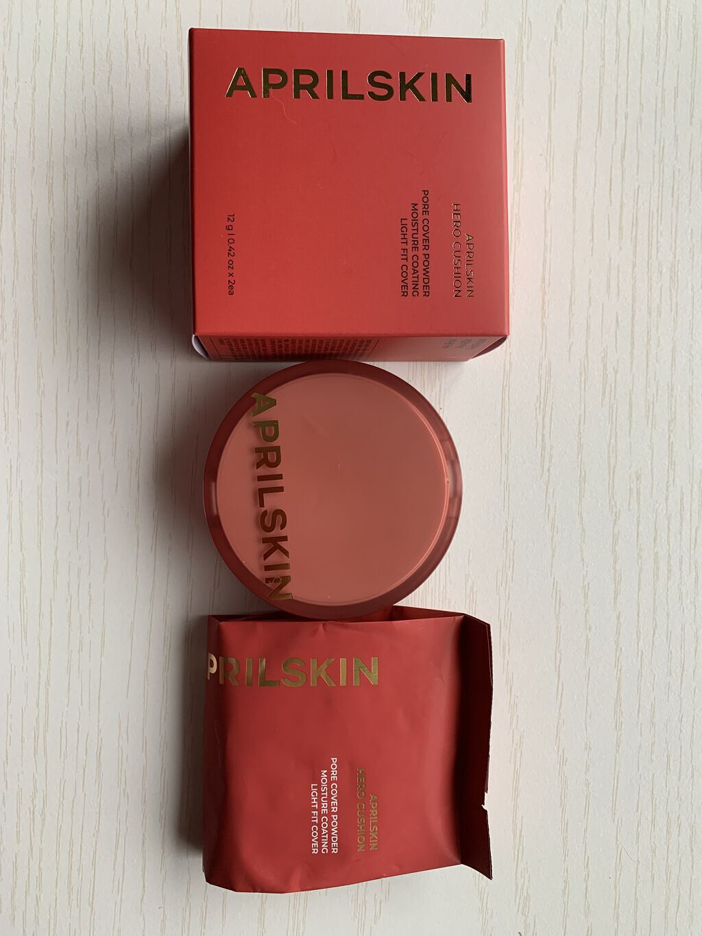 ヒーロークッション＋レフィルセット/APRILSKIN/クッションファンデーションを使ったクチコミ（1枚目）