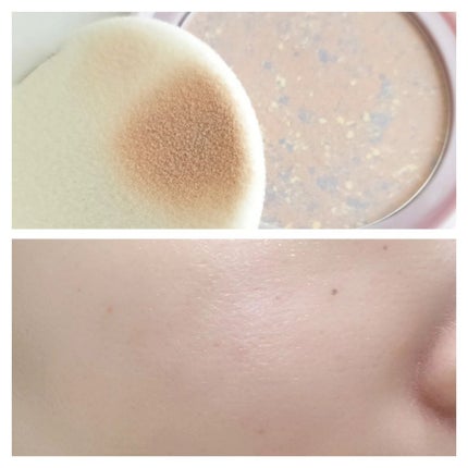 トランスペアレントフィニッシュパウダー SB シャイニーブーケ/キャンメイク/プレストパウダーを使ったクチコミ(2枚目)