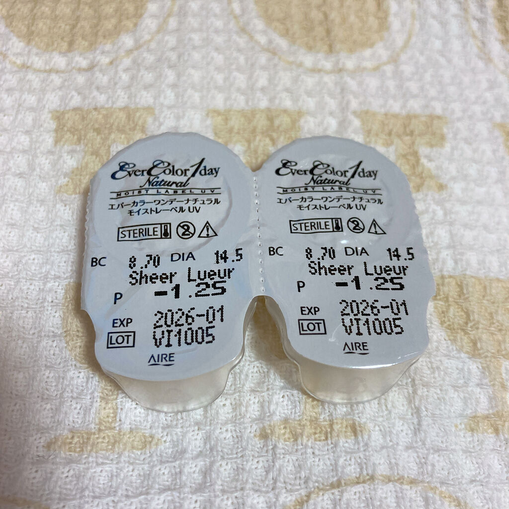 エバーカラーワンデーナチュラル モイストレーベルUV シアーリュール/エバーカラー/ワンデー（１DAY）カラコンを使ったクチコミ（3枚目）