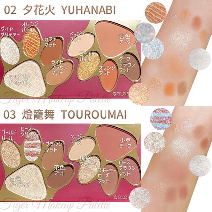 トラ十色アイシャドウパレット/COLORKEY/アイシャドウパレットを使ったクチコミ(2枚目)