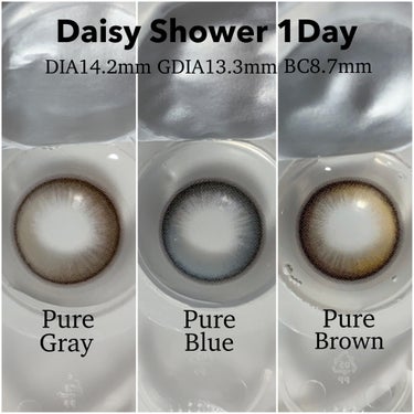 chuu LENS Daisy Showerのクチコミ「chuu LENS
Daisy Shower 1day
Pure Gray / Pure Bl.....」（2枚目）