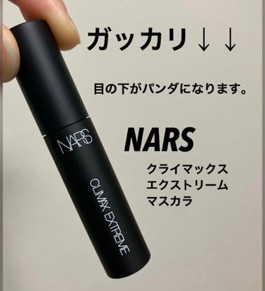 アイシャドウを買った際にサンプルを貰いました。


NARS 
クライマックス エクストリーム マスカラ



口コミを見てパンダになると書いてあったので、あまり期待はしていなかったのですが



朝マ