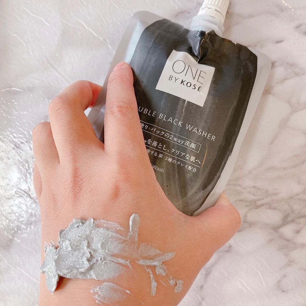ダブル ブラック ウォッシャー/ONE BY KOSE/その他洗顔料を使ったクチコミ(3枚目)