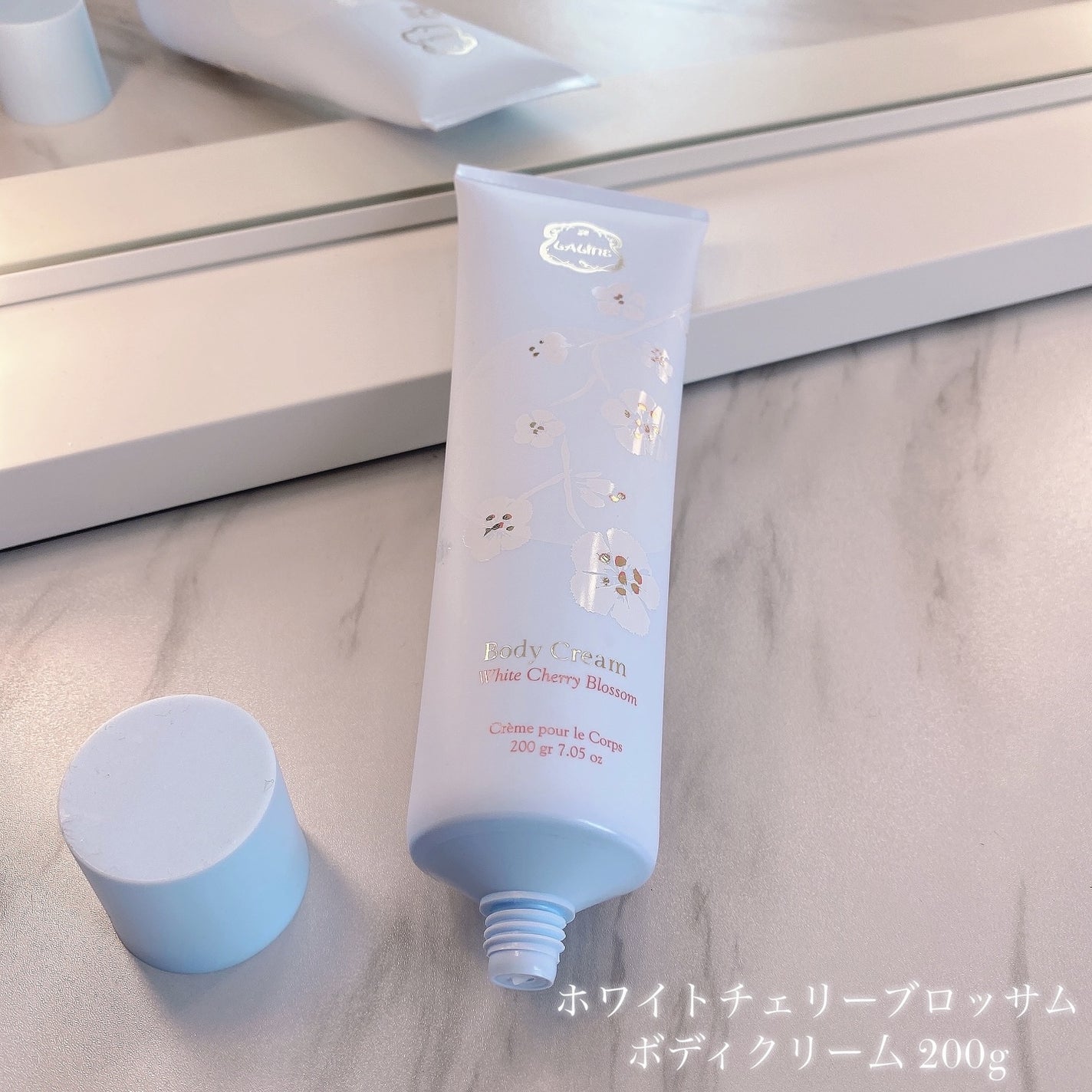 ホワイトチェリーブロッサム ボディクリー厶/Laline/ボディクリームを使ったクチコミ(4枚目)