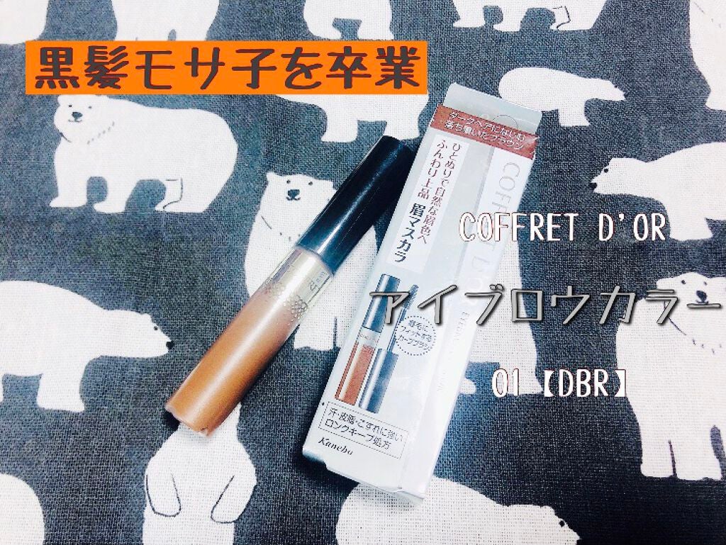 アイブロウカラー/コフレドール/眉マスカラを使ったクチコミ(1枚目)