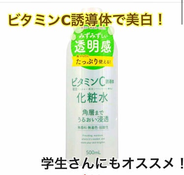 ナリス　スキンローション
ビタミンC誘導体配合化粧水！

私は500円ぐらいで購入しました！⭐︎

この化粧水はアイドルグループで活動しているとき、メイクさんがみんな持っていて
メイク前にコットンにたっ