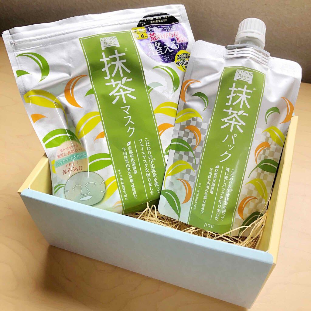 ワフードメイド　宇治抹茶マスク/pdc/シートマスク・パックを使ったクチコミ（1枚目）