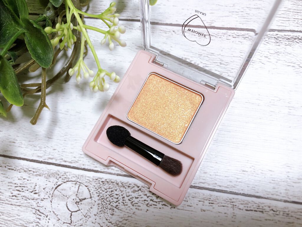 フーミー シングルアイシャドウ シャルルコーラル/WHOMEE/単色アイシャドウを使ったクチコミ（2枚目）