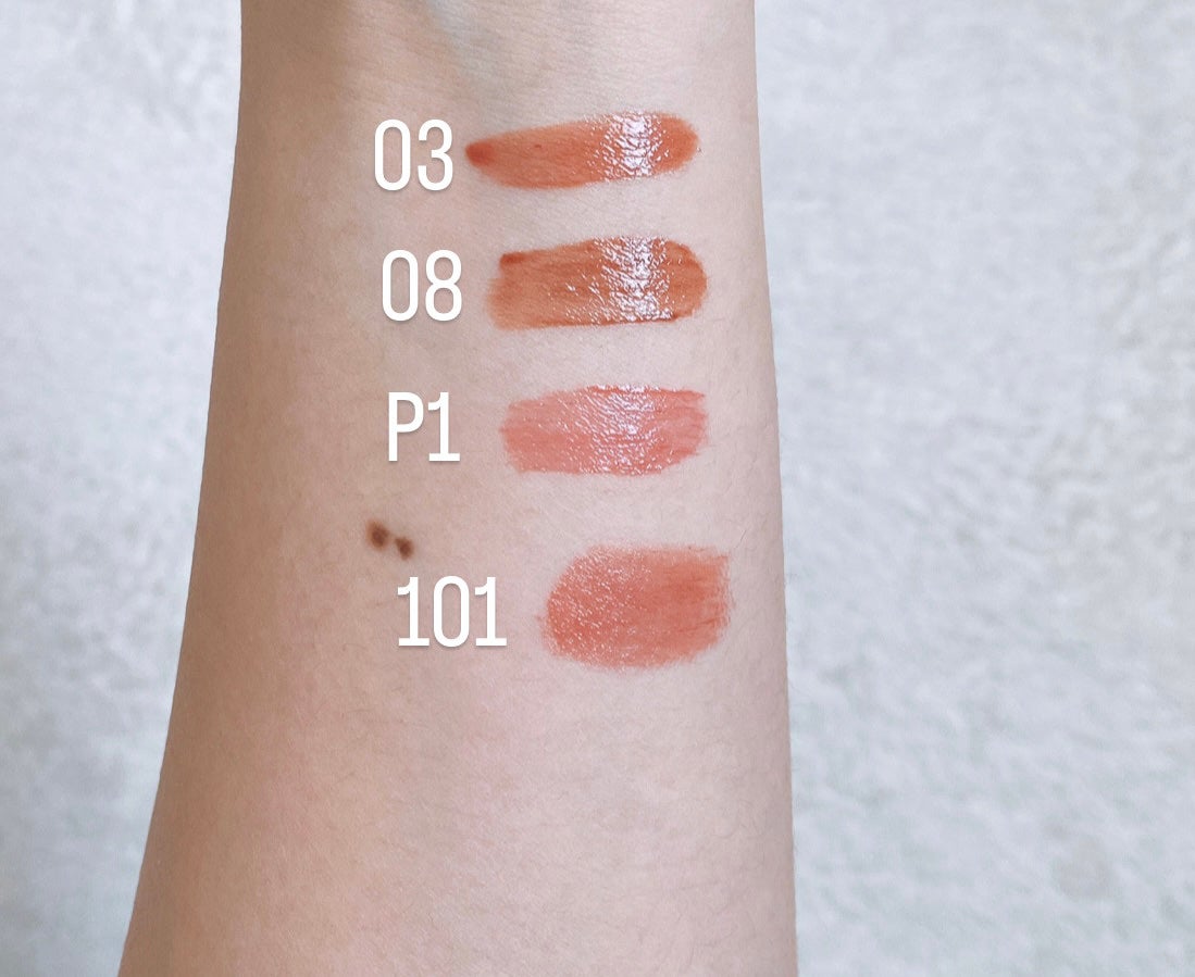 ラスティンググロスリップ/CEZANNE/口紅を使ったクチコミ(2枚目)