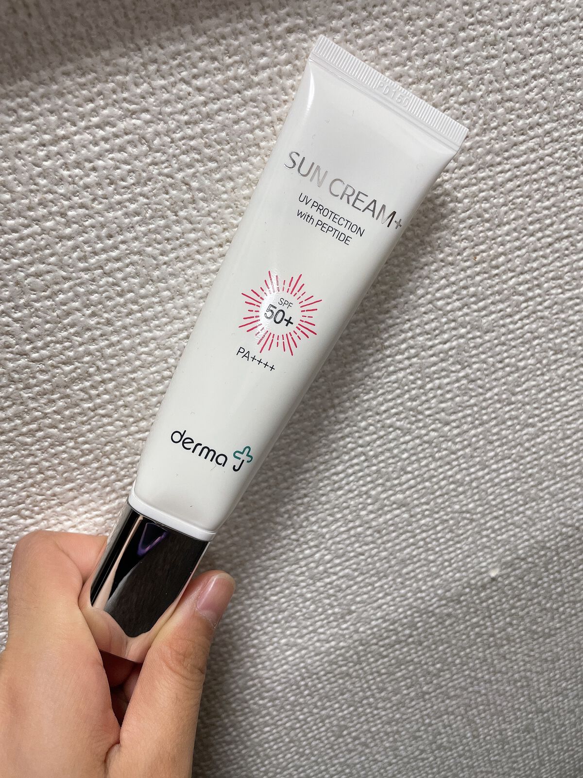 サンクリーム+/ DermaJ/日焼け止めクリームを使ったクチコミ(3枚目)