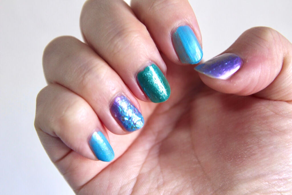 ネイルホリック リミテッドカラー Sea Shell/ネイルホリック/マニキュアを使ったクチコミ(3枚目)