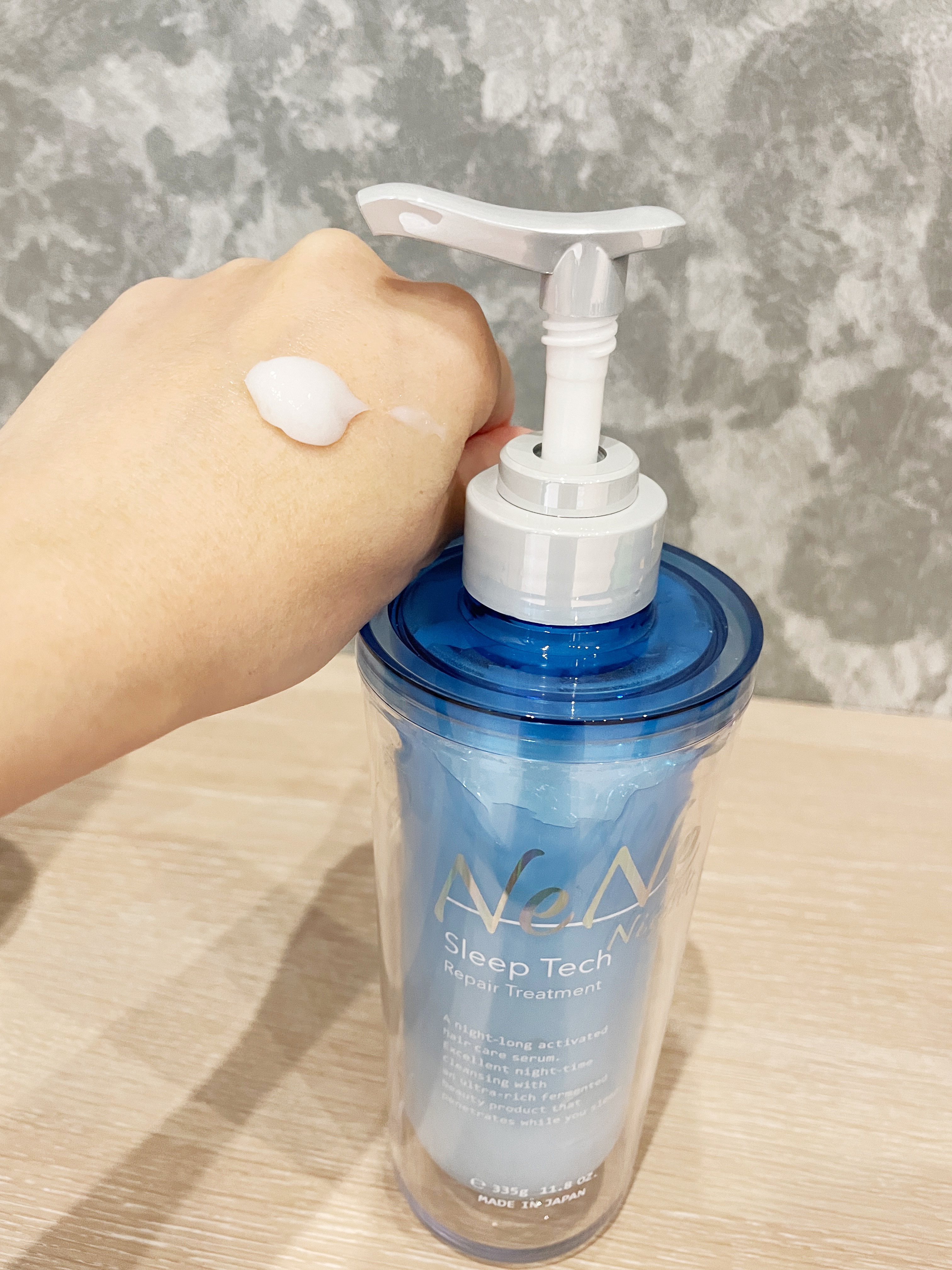 スリープテック リペア シャンプー／ヘアトリートメント ヘアトリートメント本体 335g/NeNe Night/市販シャンプーを使ったクチコミ（3枚目）