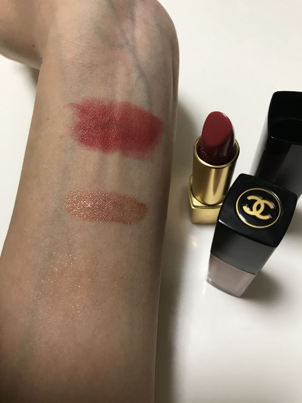 ルージュ アリュール 191 ルージュ ブリュラン/CHANEL/口紅を使ったクチコミ（2枚目）