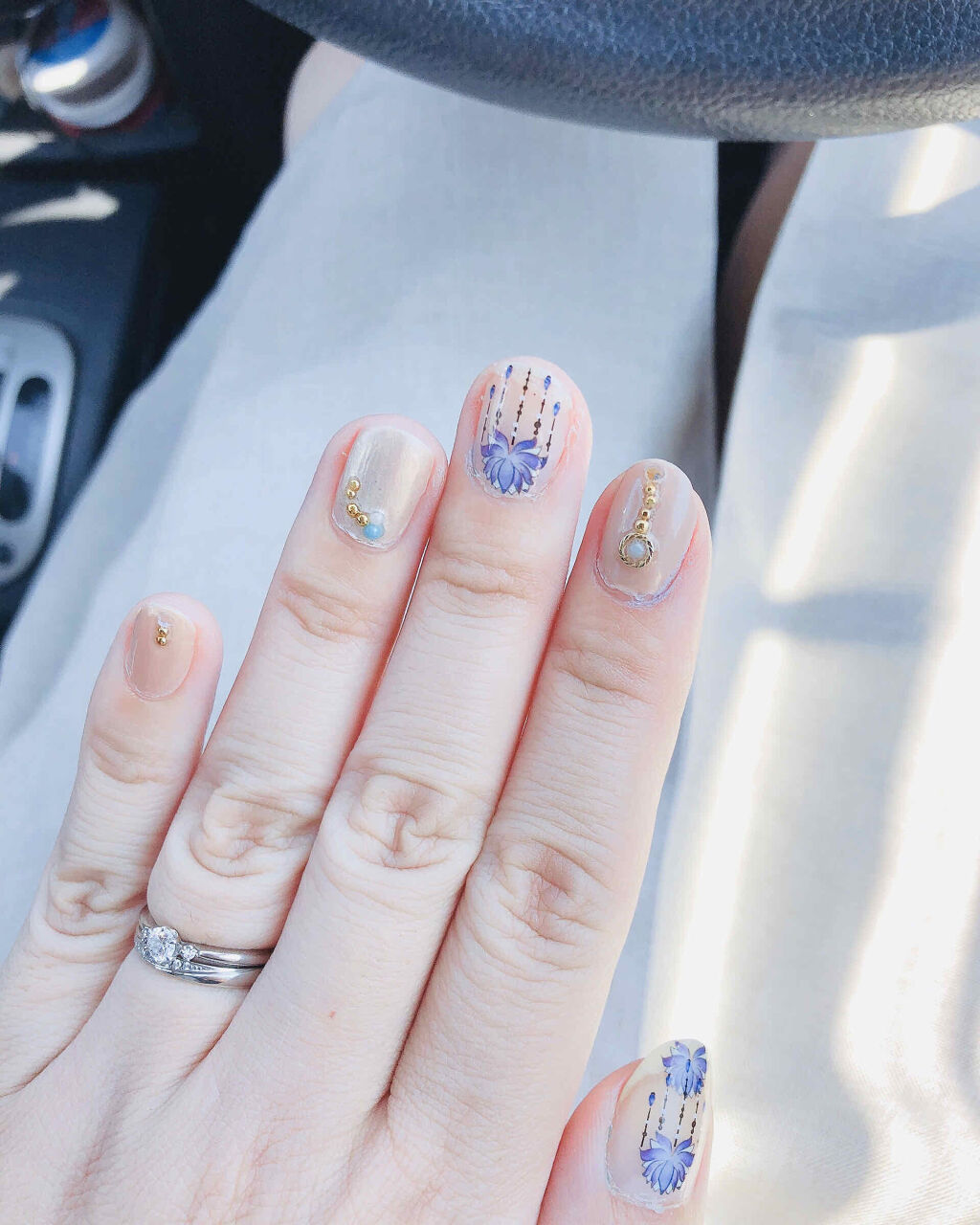 ネイルシール/セリア/ネイルシールを使ったクチコミ（1枚目）