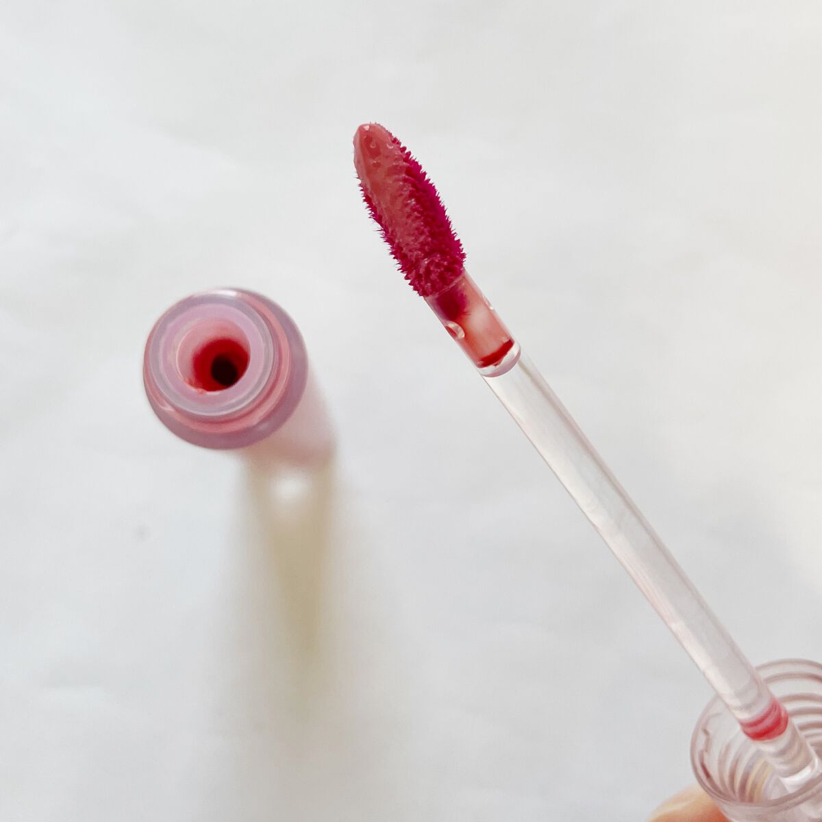 グラッセリップティント/mude./リップティントを使ったクチコミ（3枚目）