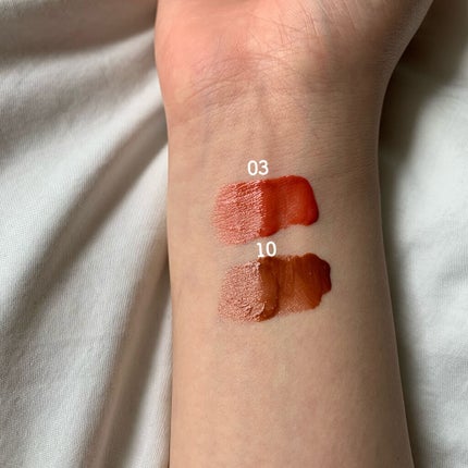 ムードインハンサーウォーターリキッドグロウ/hince/口紅を使ったクチコミ(4枚目)