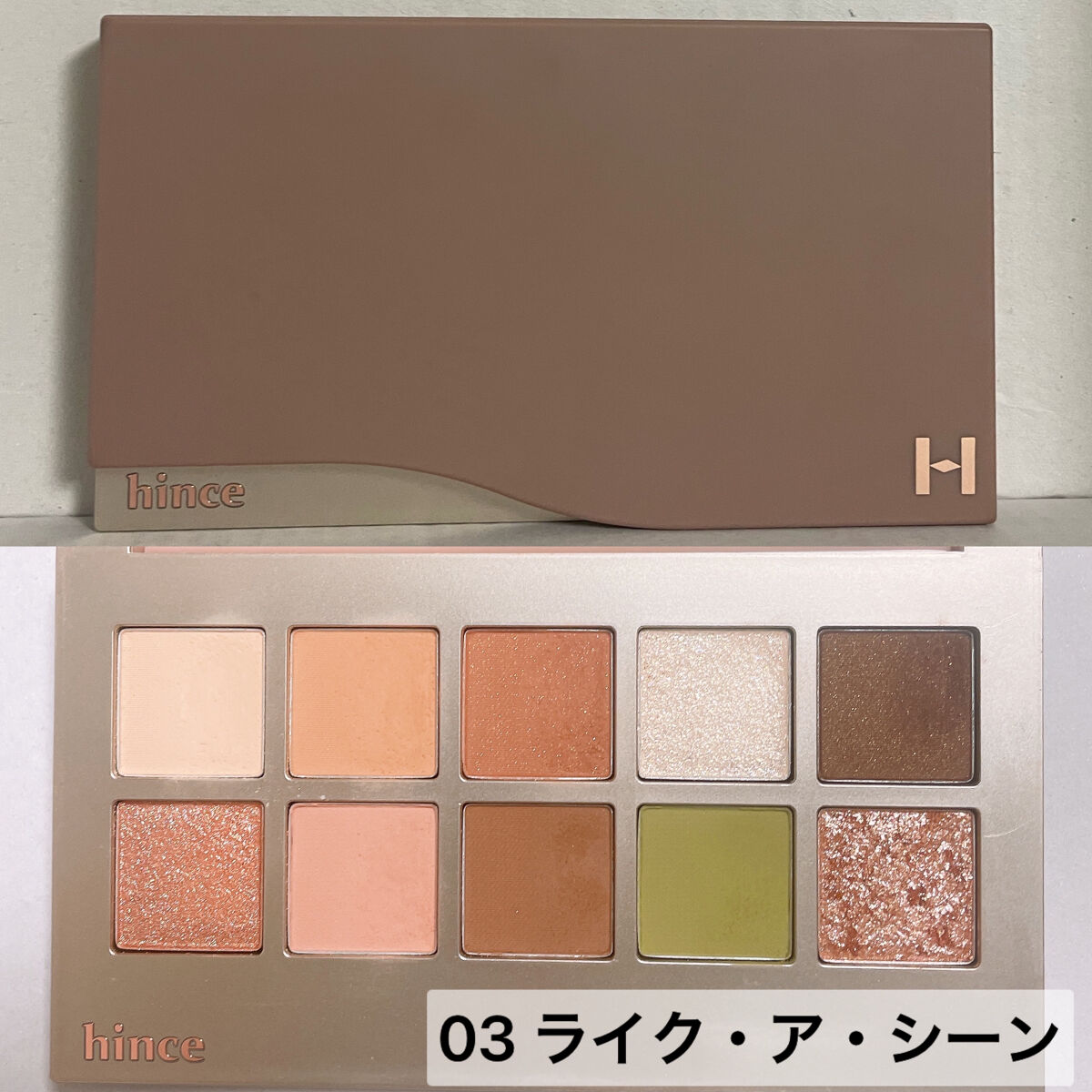 ニューデップスアイシャドウパレット/hince/アイシャドウパレットを使ったクチコミ（2枚目）