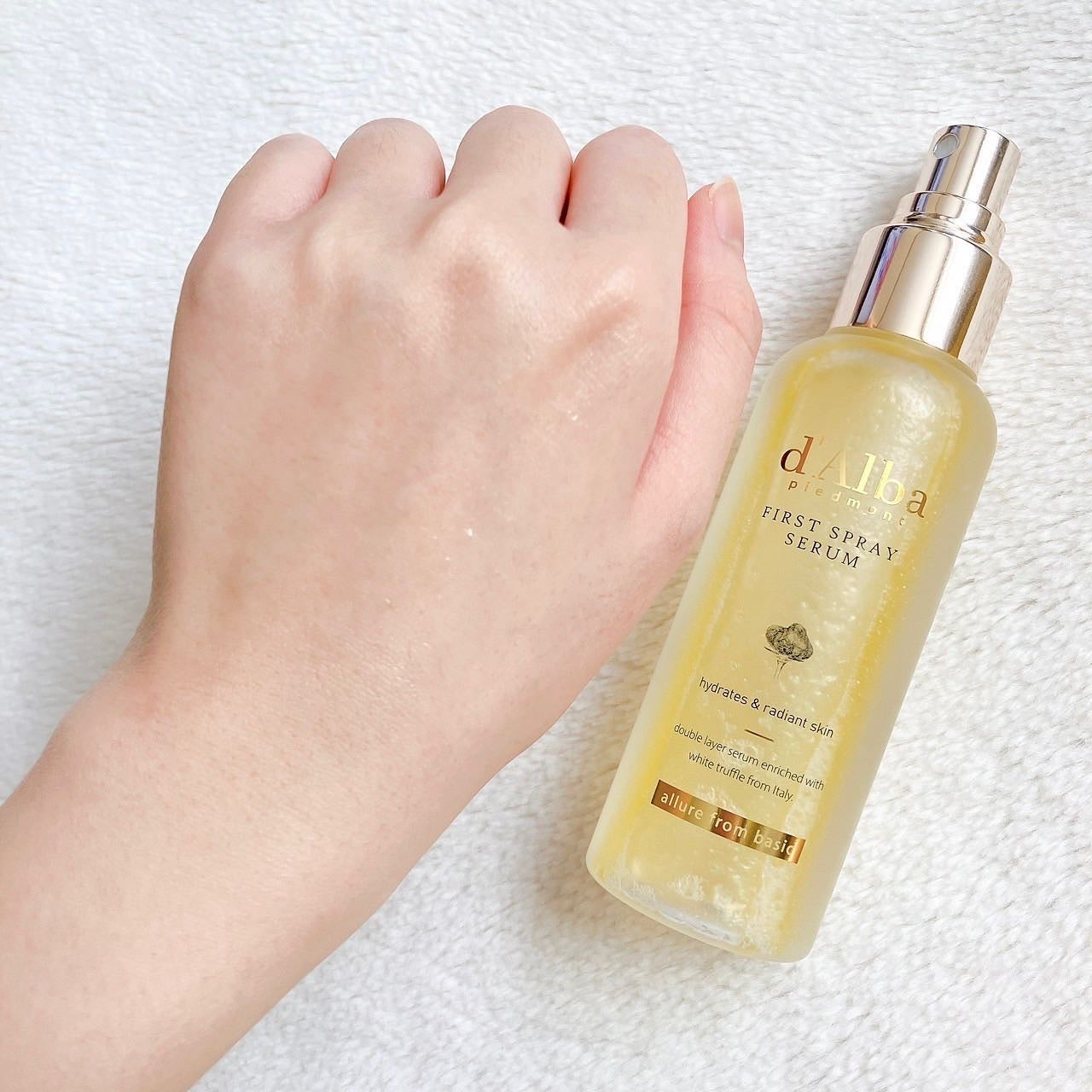 ダルバ ホワイトトリュフファーストスプレーセラム/ダルバ/ミスト状化粧水を使ったクチコミ(5枚目)