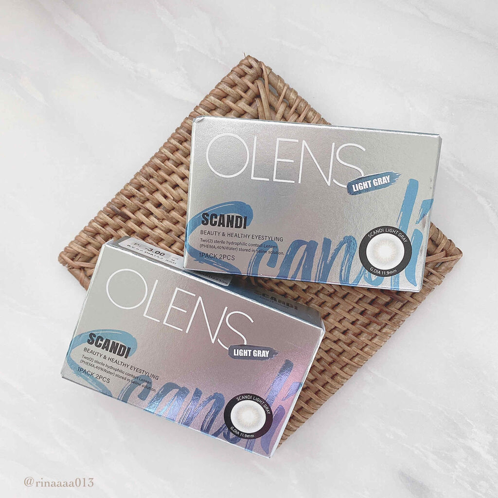 SCANDI(スカンディ) グレー/OLENS/カラーコンタクトレンズを使ったクチコミ（2枚目）