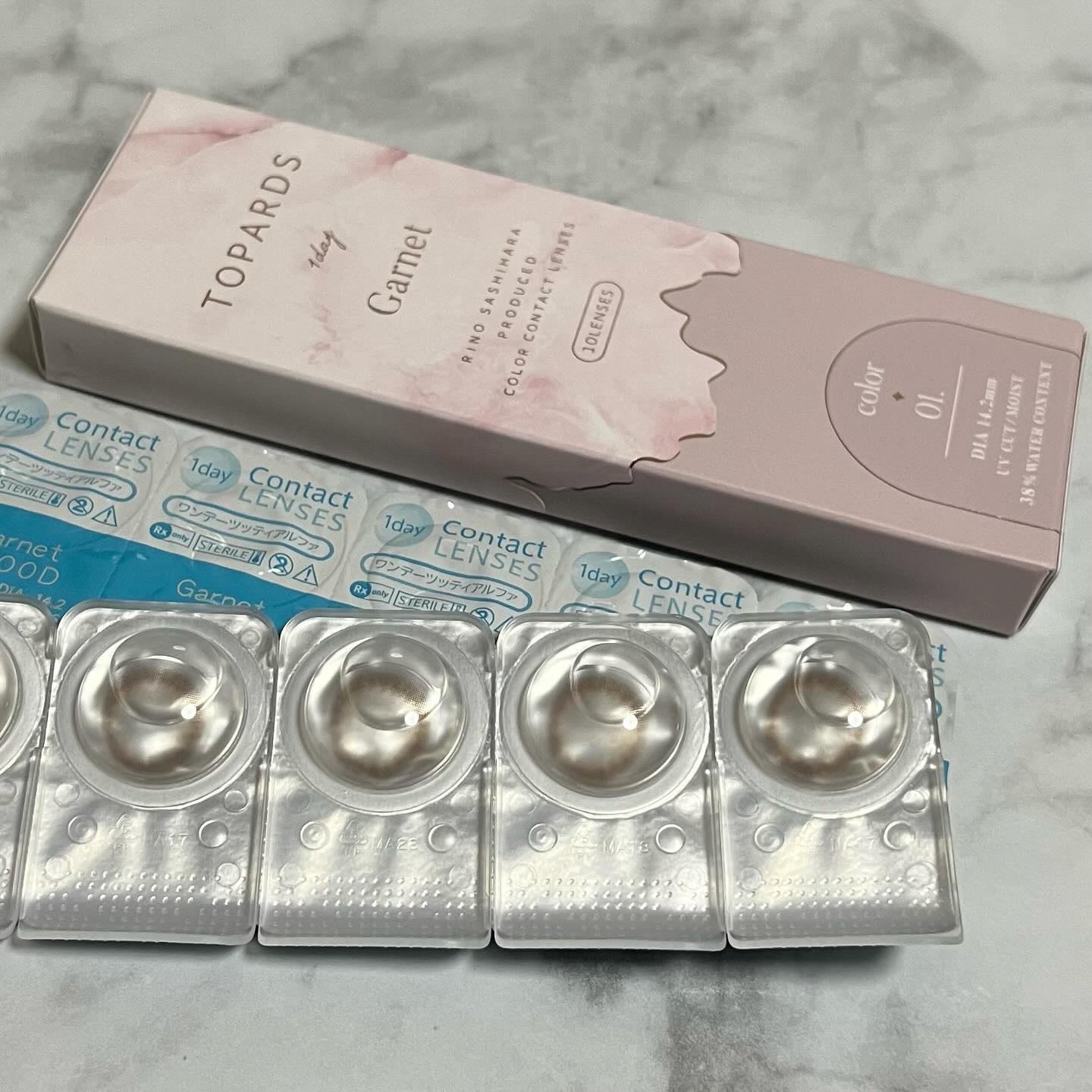 TOPARDS 1day ガーネット/TOPARDS/ワンデー（１DAY）カラコンを使ったクチコミ（2枚目）