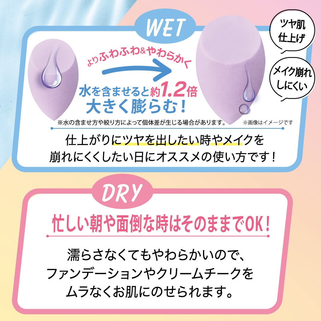 3Dスポンジ〈WET&DRY〉/ロージーローザ/パフ・スポンジを使ったクチコミ(3枚目)