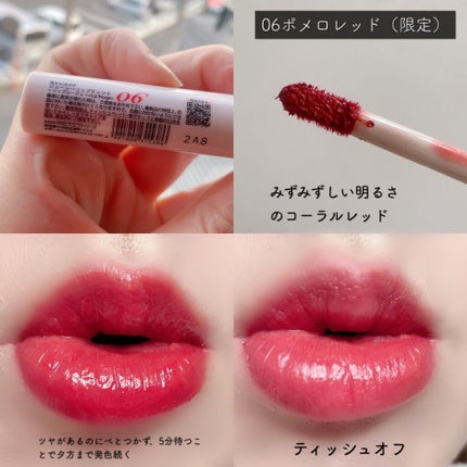 ジューシーリップティント/キャンメイク/口紅を使ったクチコミ(8枚目)