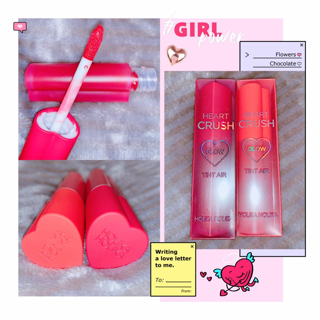 ホリカホリカ ハートクラッシュグローティントエアー/HOLIKA HOLIKA/リップティントを使ったクチコミ(2枚目)