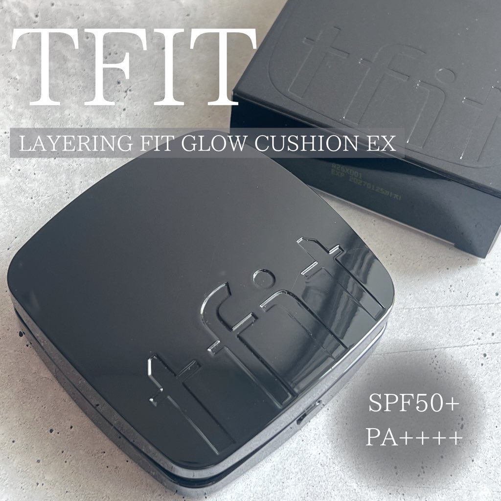 レイヤリングフィット グロークッションEX/TFIT/クッションファンデーションを使ったクチコミ(1枚目)