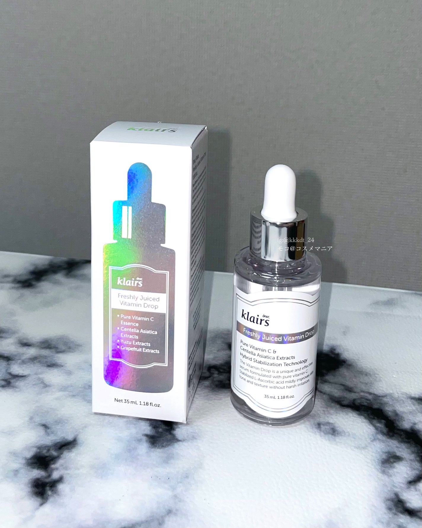 フレッシュリージュースドビタミンドロップ(35ml)/Klairs/美容液を使ったクチコミ(2枚目)