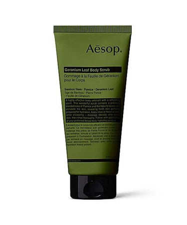 Aesop ゼラニウム ボディスクラブのクチコミ「2018年秋頃購入、2022年8月ほぼ使い切りで処分。

スクラブ4年はいくらチューブタイプと.....」（1枚目）