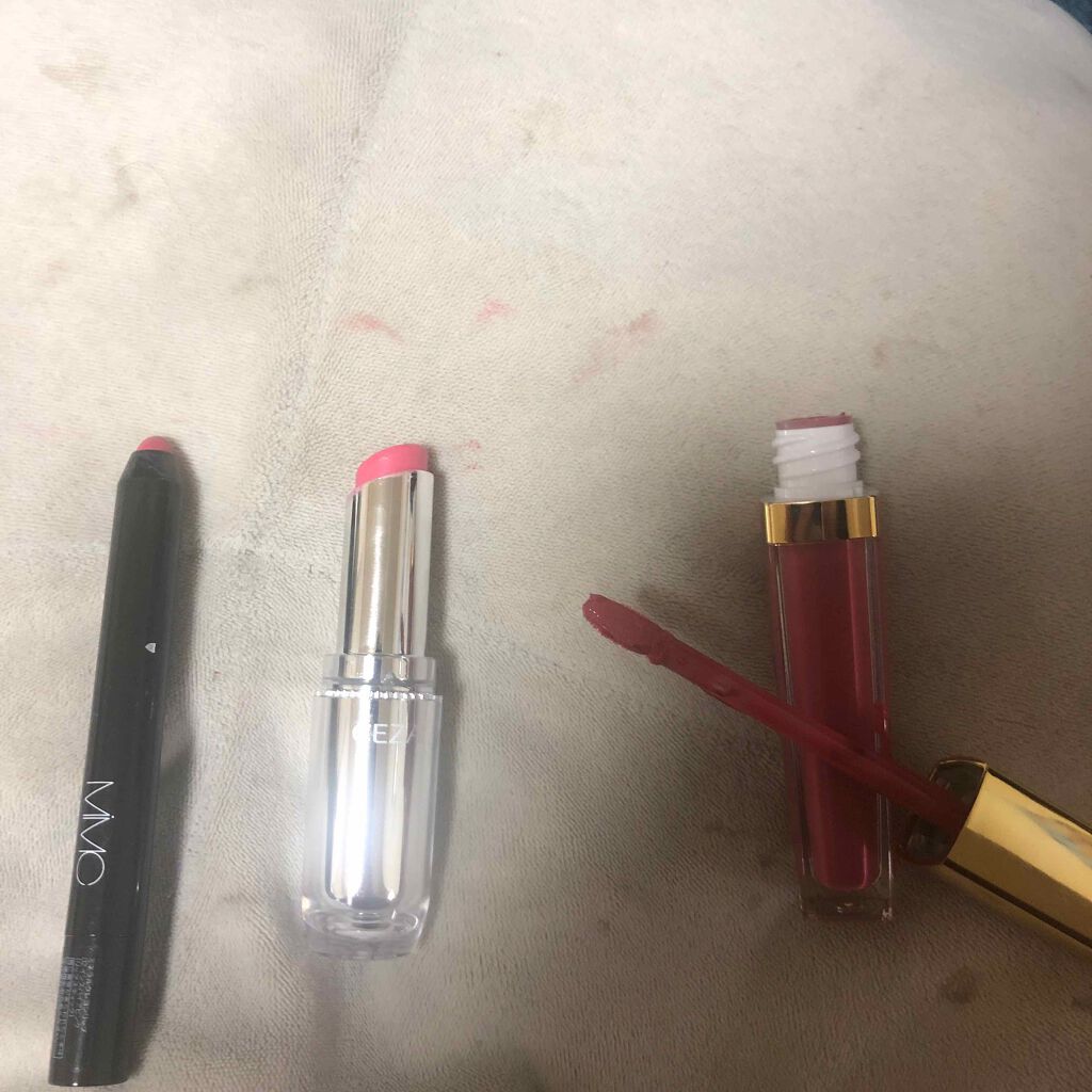 ラスティンググロスリップ/CEZANNE/口紅を使ったクチコミ（2枚目）