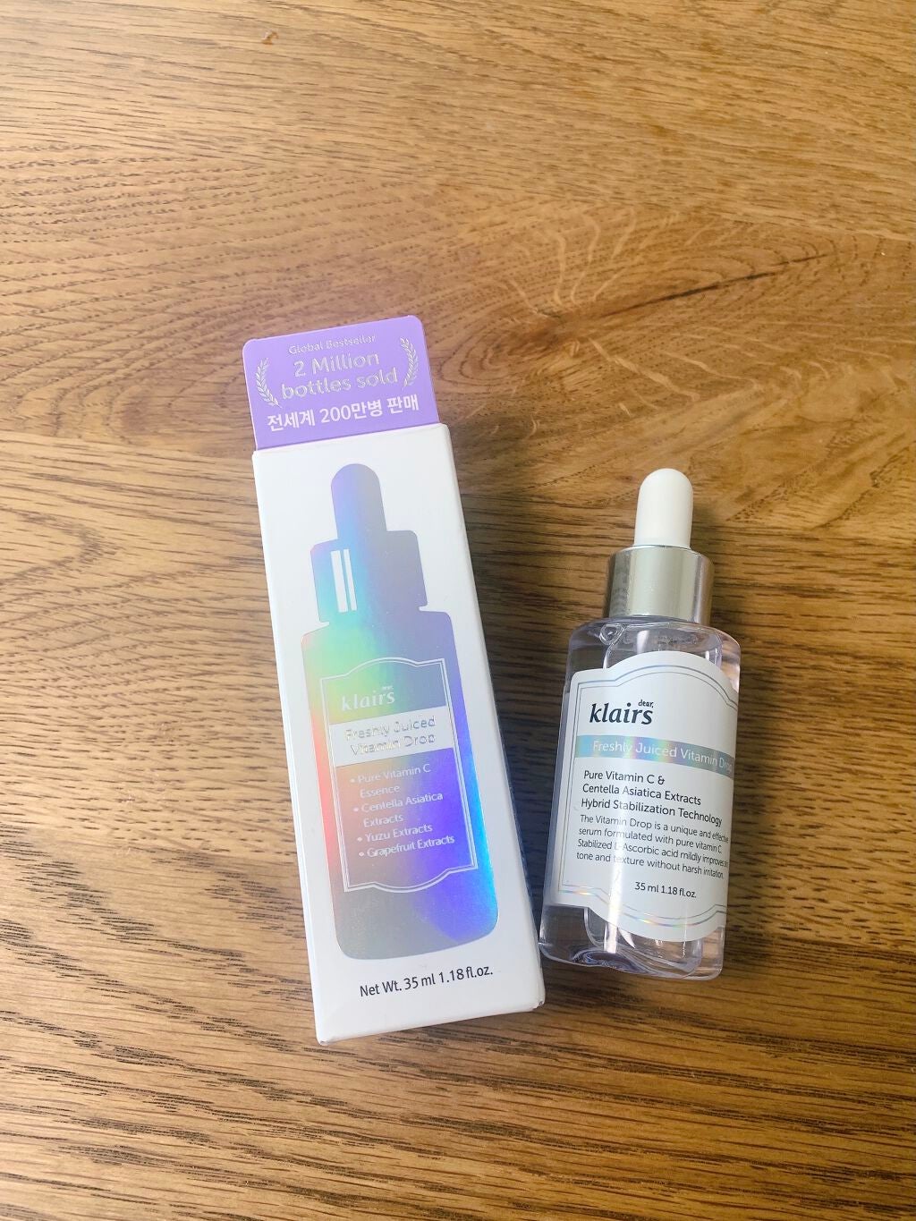 フレッシュリージュースドビタミンドロップ(35ml)/Klairs/美容液を使ったクチコミ(1枚目)