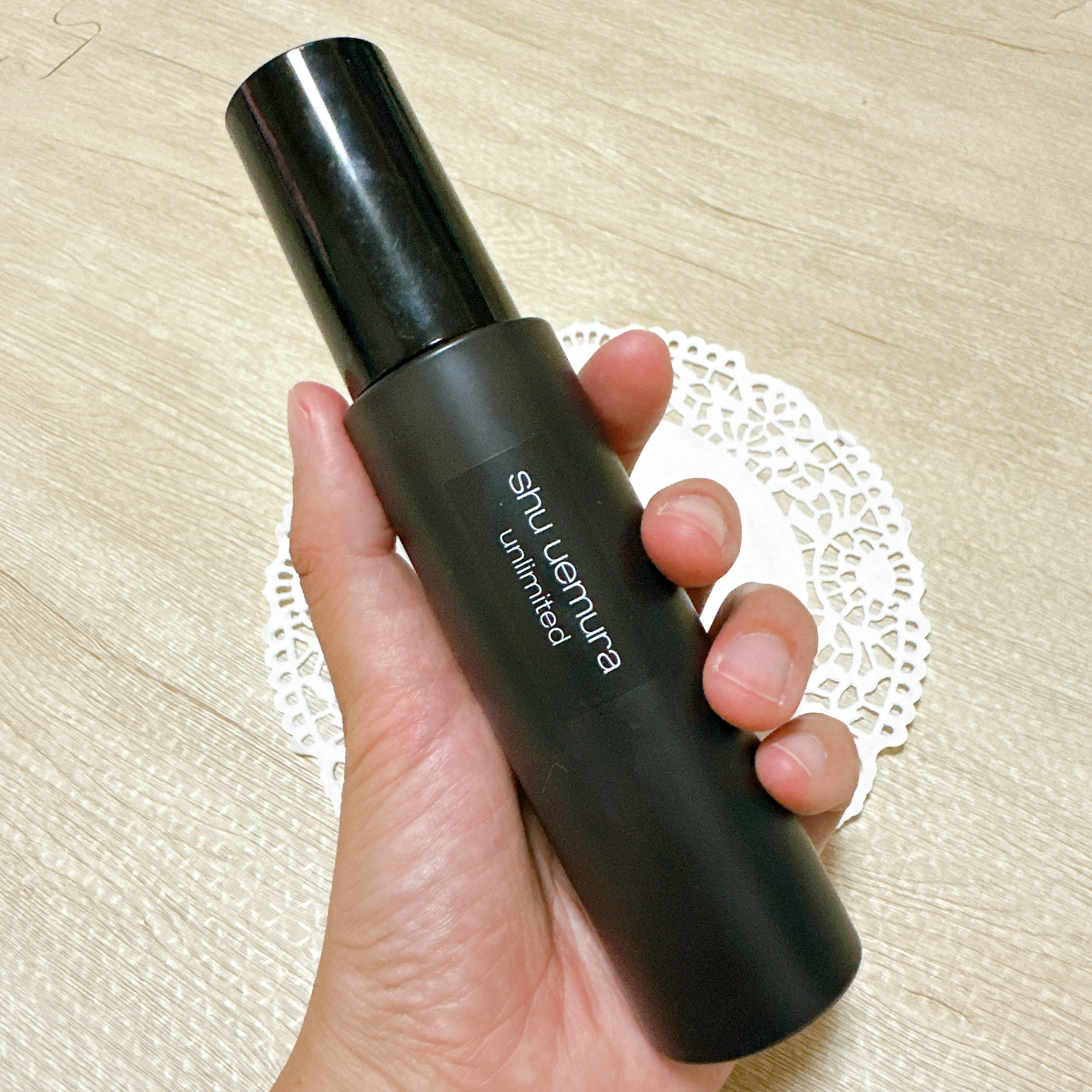 アンリミテッド メイクアップ フィックス ミスト マット ［ヨモギの香り］/shu uemura/フィックスミストを使ったクチコミ（2枚目）