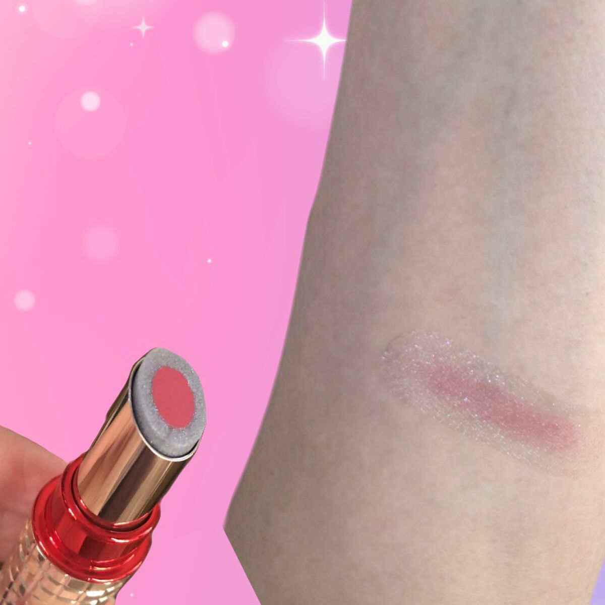 ドラマティックルージュEX オーロライルミネーションカラー 10 ミラノローズ/マキアージュ/口紅を使ったクチコミ（2枚目）